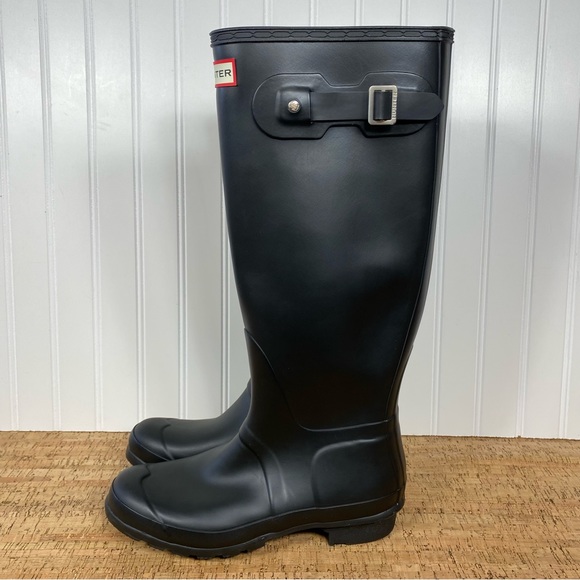 Hunter Original Tall Black Matte Boots - Picture 3 of 14